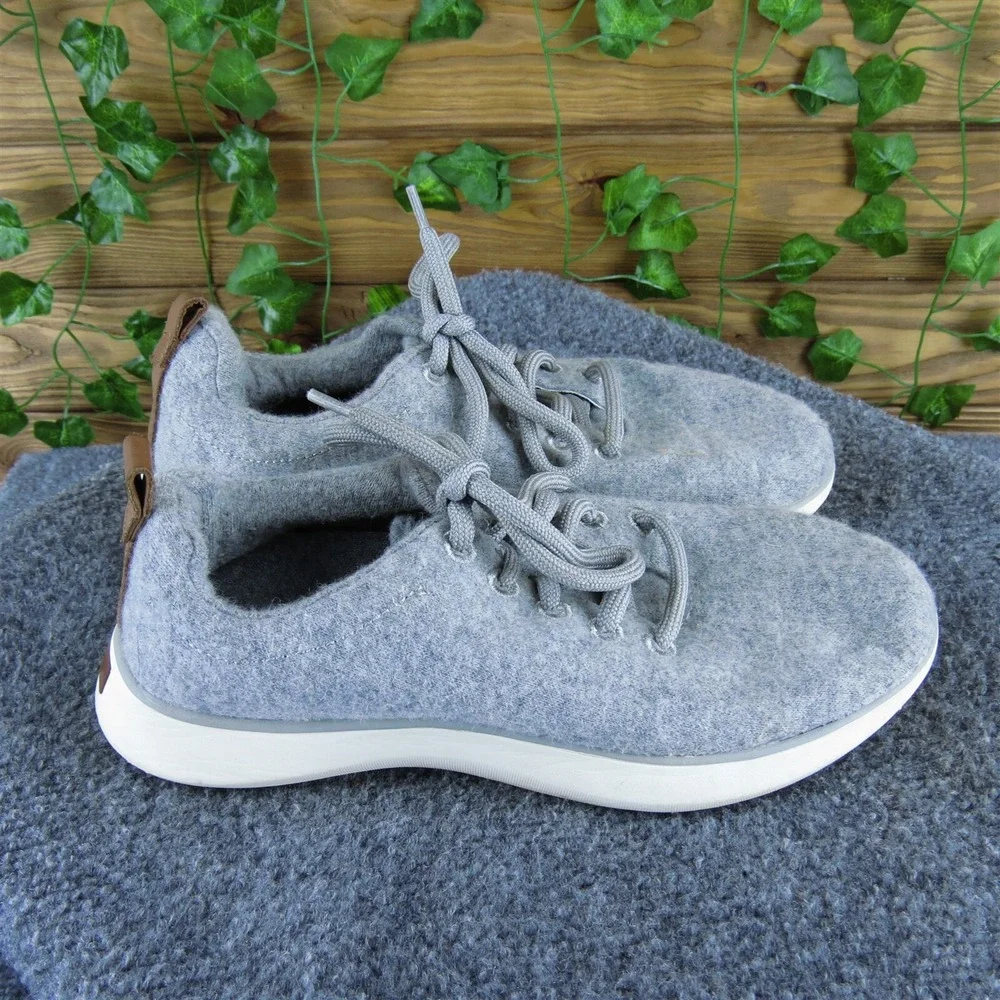 Dr. Scholl's Women's Freestep Sneaker Gray Fabric Sz 7 Medium ‎ Used 2025